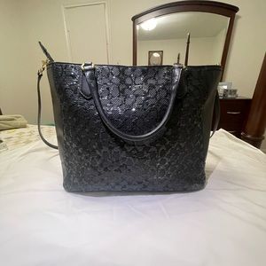 Black authentic poppy sparkle sequin bag